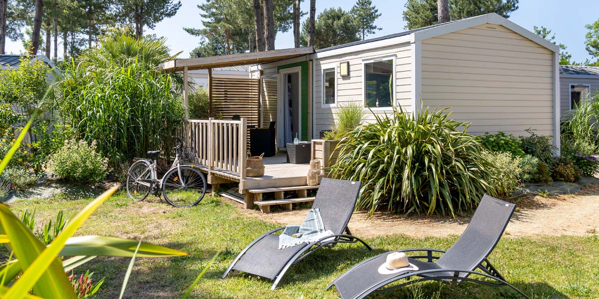 Mobil-home Confort Océane avec terrasse couverte à Saint-Brevin