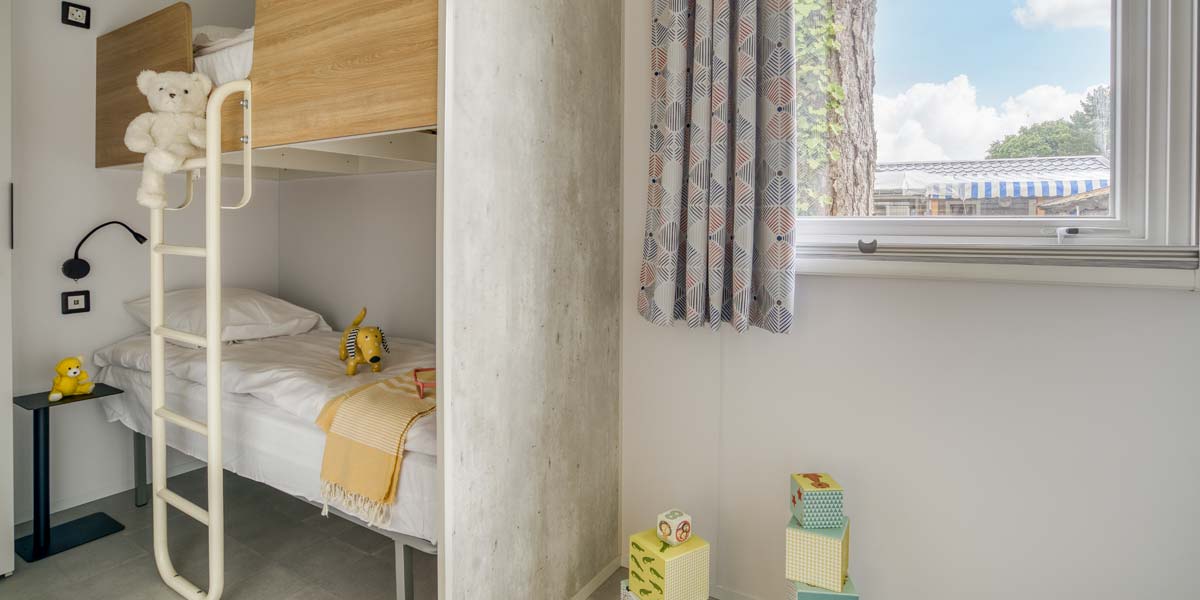 Chambre pour enfant du mobil-home adapté handicap à Saint-Brevin
