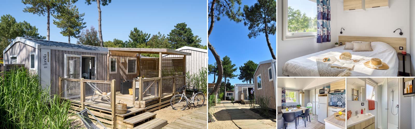 Overview of the Kids mobile home at Le Fief campsite in Saint-Brevin