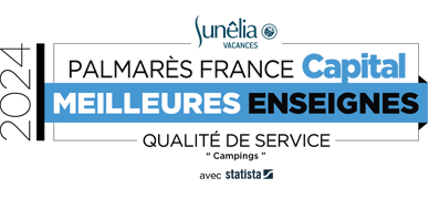 Palmarès France Capital Meilleures enseigne Qualité de services Campings 2024