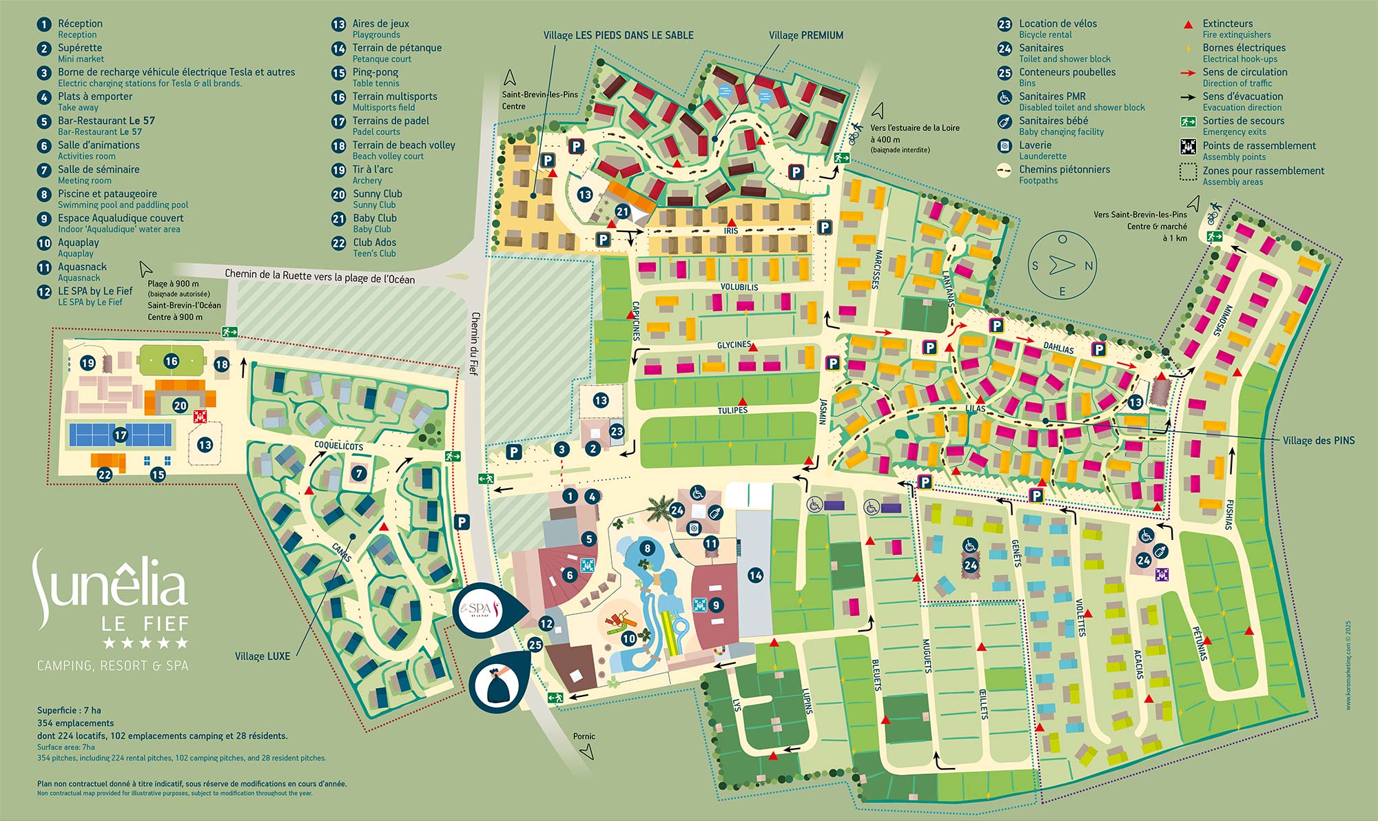 Map of Le Fief campsite