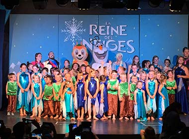 Animation : spectacle La Reine des Neiges au camping Le Fief en Loire-Atlantique