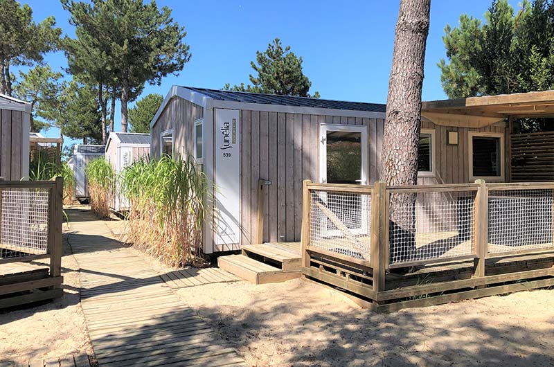 Kid's mobile home at Le Fief campsite in Saint-Brevin, special for families